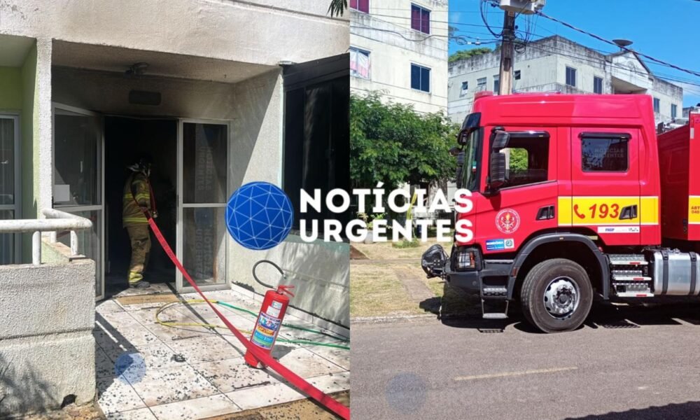 Homem é suspeito de incendiar apartamento com esposa grávida dentro