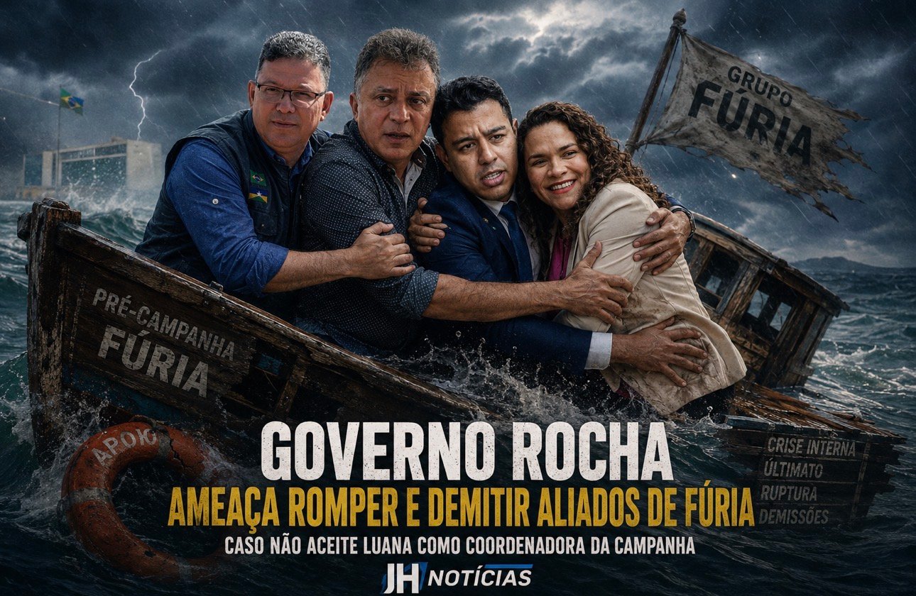 LADEIRA A BAIXO – Governo Rocha ameaça romper e demitir aliados de Fúria caso não aceite Luana como coordenadora da campanha