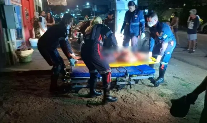 Homem é esfaqueado nas costas no decorrer de briga entre vizinhos na região central de Porto Velho