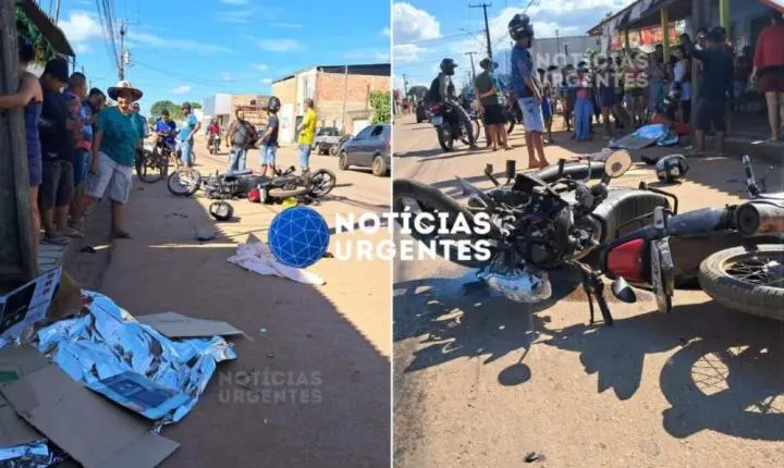 Homem morre em grave acidente entre motos na Avenida Amazonas