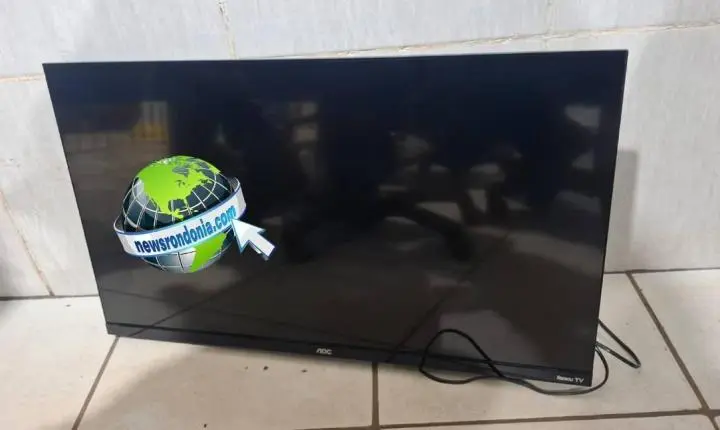 Jovem é preso pela Polícia Militar transportando televisão furtada em Guajará Mirim