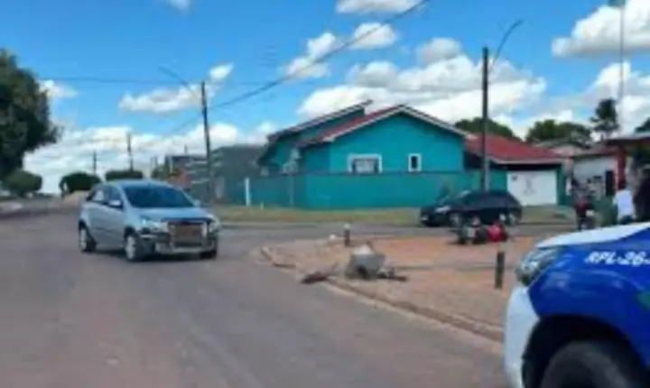 Pai socorre a própria filha após acidente de trânsito em Rondônia
