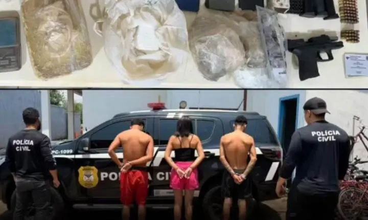 Polícia Civil prende três suspeitos em flagrante por tentativa de latrocínio depois de invasão a residência em RO