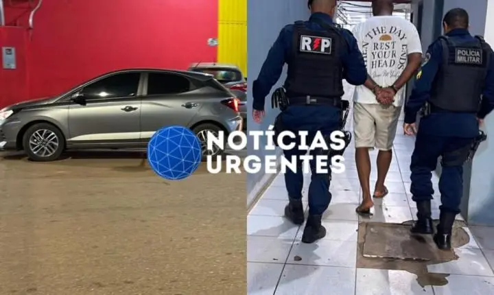 Português é preso com carro roubado e adulterado em Porto Velho